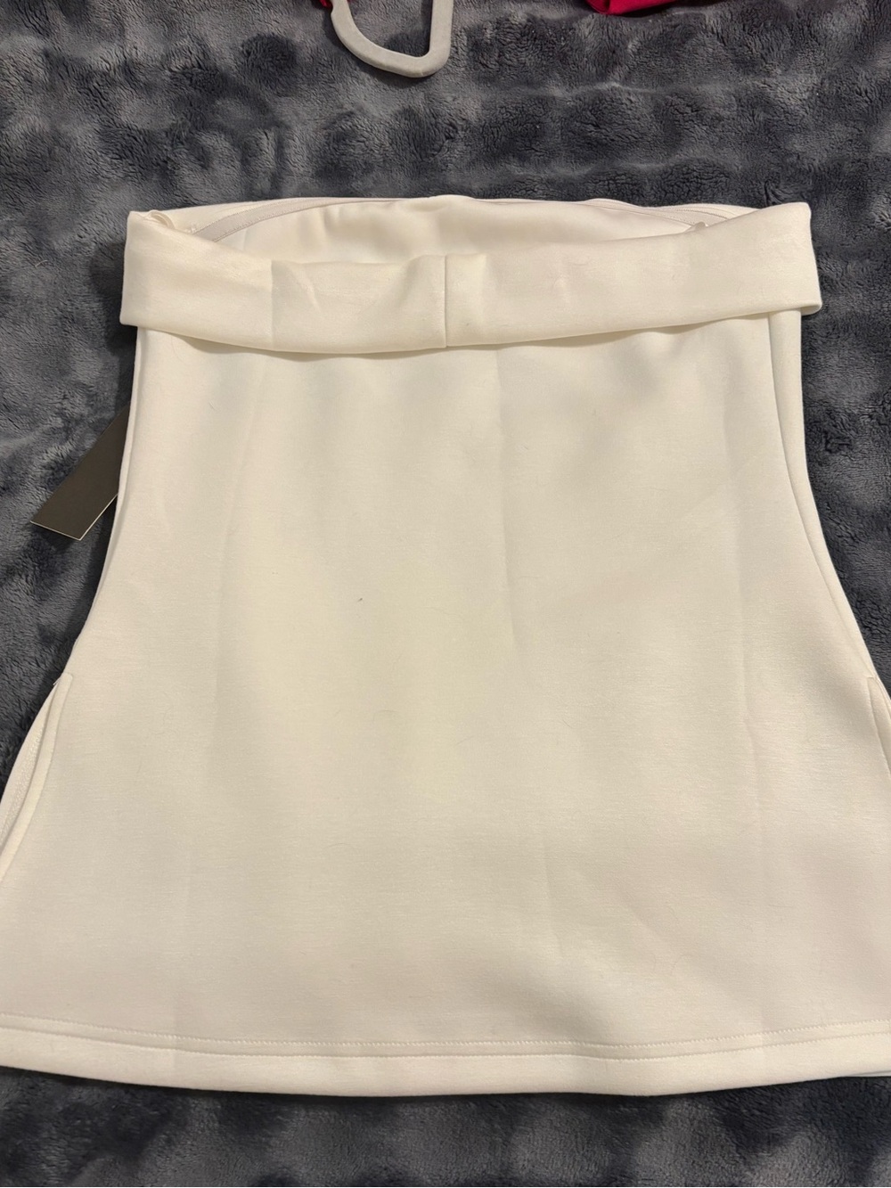 Strapless Y2K white Emerson Lang pullover top